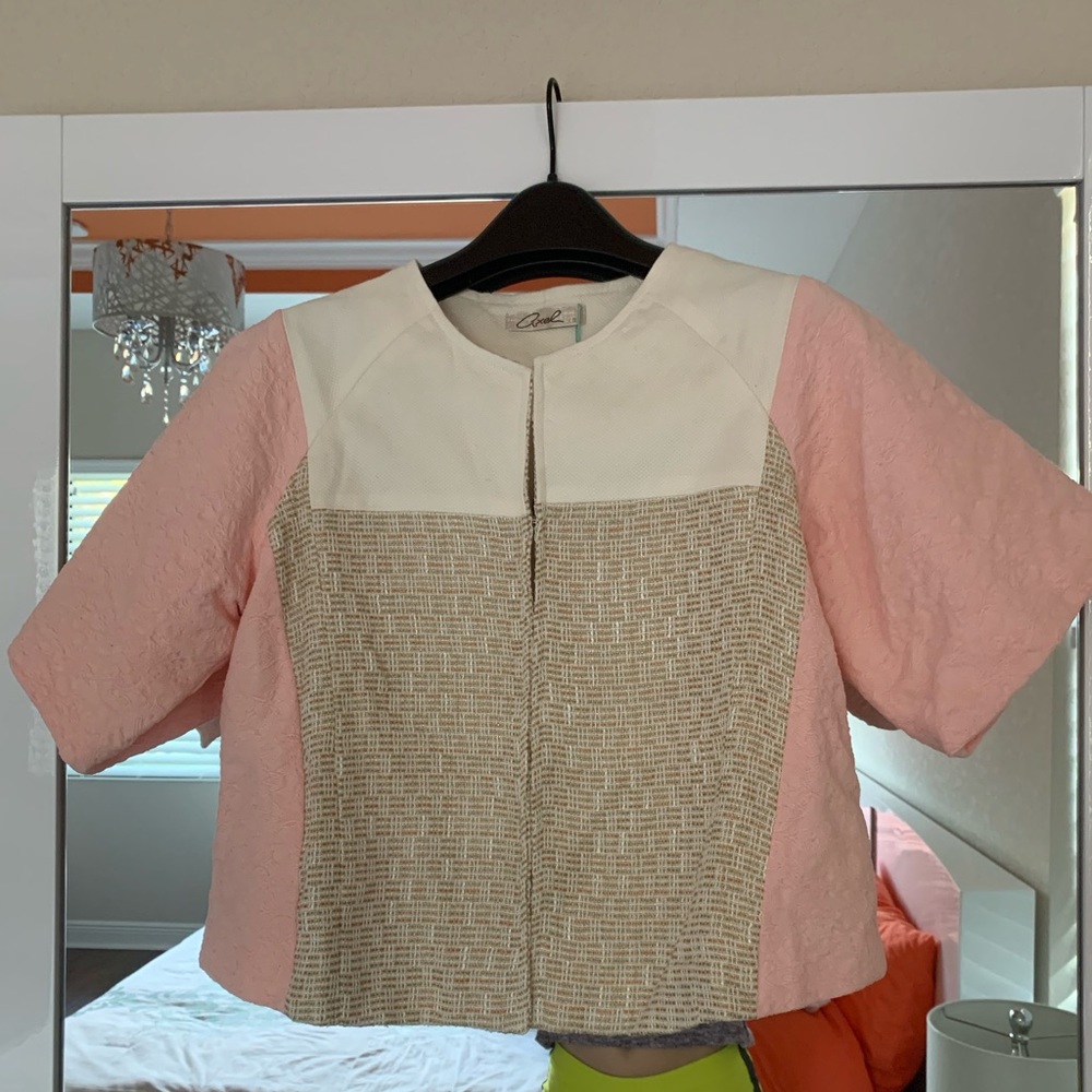 NWT Axel Cropped Color block  Jacket S